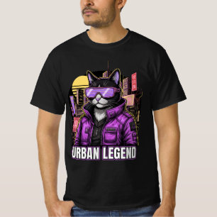 Urban CyberSamurai Retro Streetwear GraphiT-Shirt T-Shirt