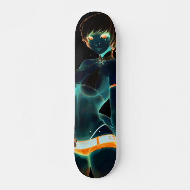 Urban Dark Elf Rave Chick Element Pro Trick Deck Skateboard (Front)