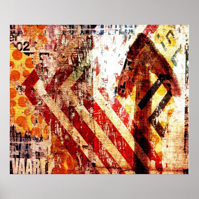urban decay abstract art poster (Front)
