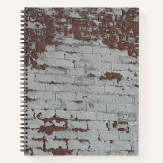 Urban Decay Theme - Old Bricks, Peeling Paint Notebook