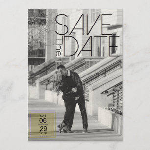 Urban Deco Save The Date Wedding