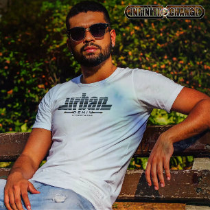 URBAN DENIM   Denim Typography   Appliqué Effect   T-Shirt