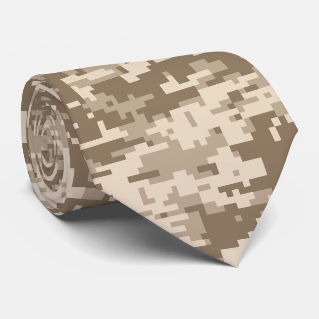 Urban Desert Digital Camo Pattern Tie (Rolled)