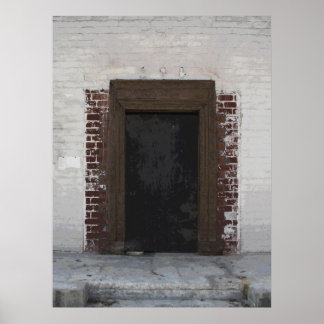 Urban Door photo painting Poster