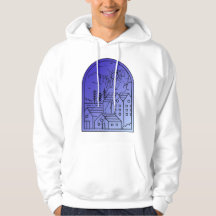 Urban Dream - One Line Art Portrait & Cityscape