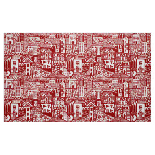 Urban Dream - Ruby Red Fabric