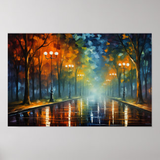 🎨Urban Dreamscape Oil Painting Series 🌆 Poster