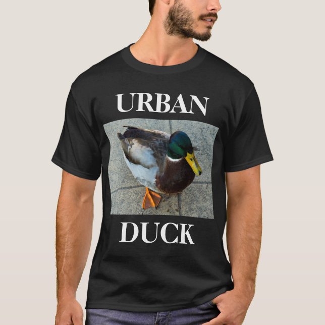 Urban Duck Black T-Shirt (Front)