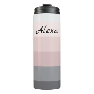 Urban Dusk Stripes Thermal Tumbler
