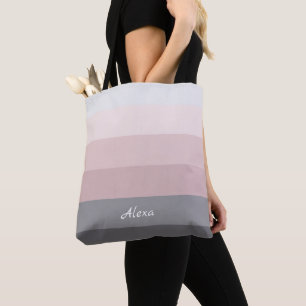 Urban Dusk Stripes Tote Bag