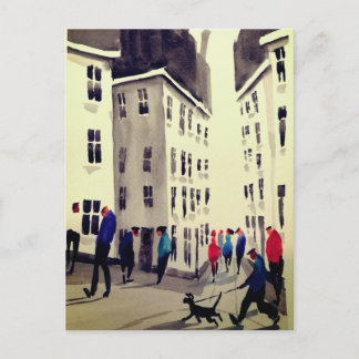 Urban Dwellers Art  Postcard