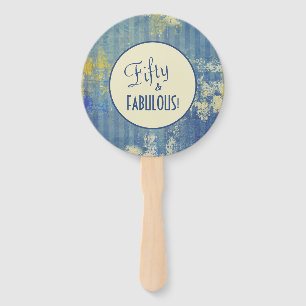 Urban Ecru Personalised Fifty & FABULOUS! Birthday Hand Fan