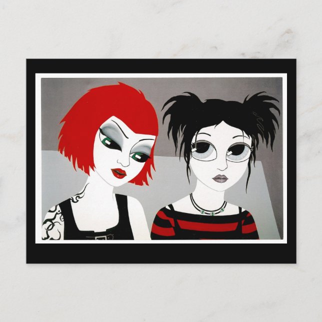 "urban elves, elf 4" art postcard (Front)