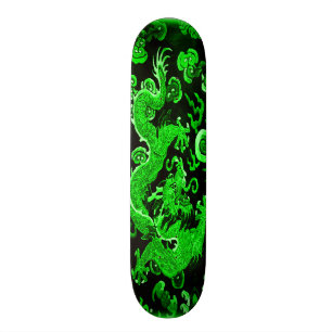 Urban Emerald Dragon Element Custom Pro Board Skateboard