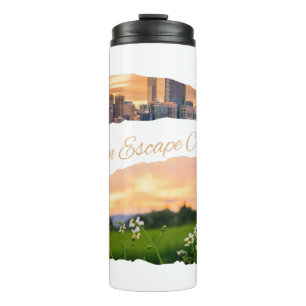 Urban Escape Artist City to Nature Sunset Design Thermal Tumbler