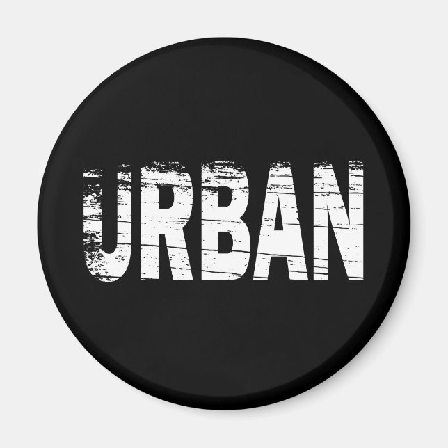 urban explore urbex lettering script graphic magnet (Front)