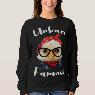 Urban Farmer for Urban Farming with Homestead Gard Sweatshirt