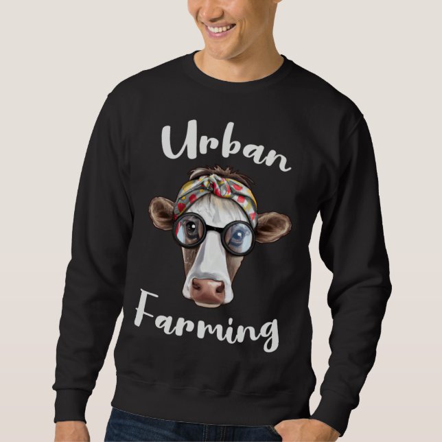 Urban Farming for Urban Farmers with Homestead Gar Sweatshirt (Front)