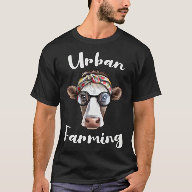 Urban Farming for Urban Farmers with Homestead Gar T-Shirt (Front)