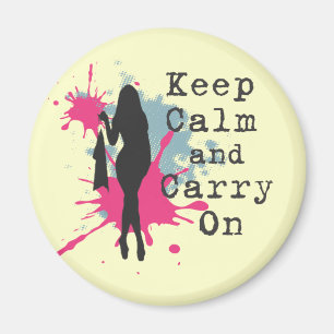 Urban Fashion Keep Calm and Carryon Magnet
