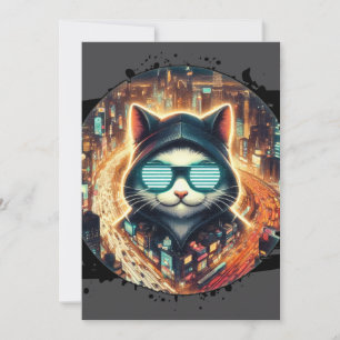 Urban Feline Guardian Invitation