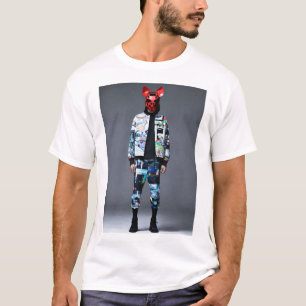 "Urban Fusion Wizardry: Keith Haring x Bape Logo T T-Shirt