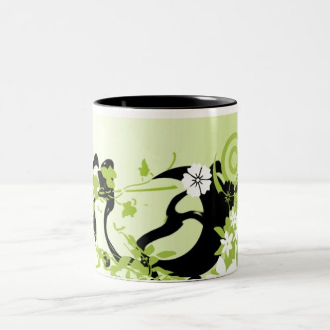 Urban Garden 1 Two-Tone Coffee Mug (Center)