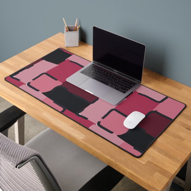 Urban Geo | Blush Muted | Hero Pattern Desk Mat (Office 2)