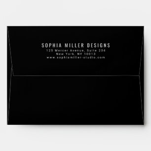 Urban Geo Carbon Black Business Envelope