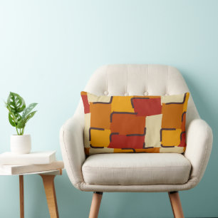 Urban Geo Terra Warm Hero Pattern Lumbar Cushion