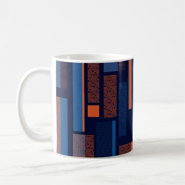 Urban geometric, modern seamless pattern coffee mug (Left)