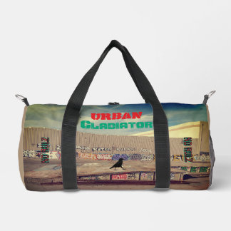 Urban Gladiator No Rules Crow Print Cut Sew Bag