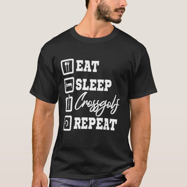 Urban Golf Eat Sleep Crossgolf Repeat T-Shirt (Front)