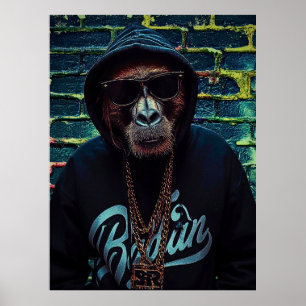 Urban Gorilla – Street Style Canvas Art Print