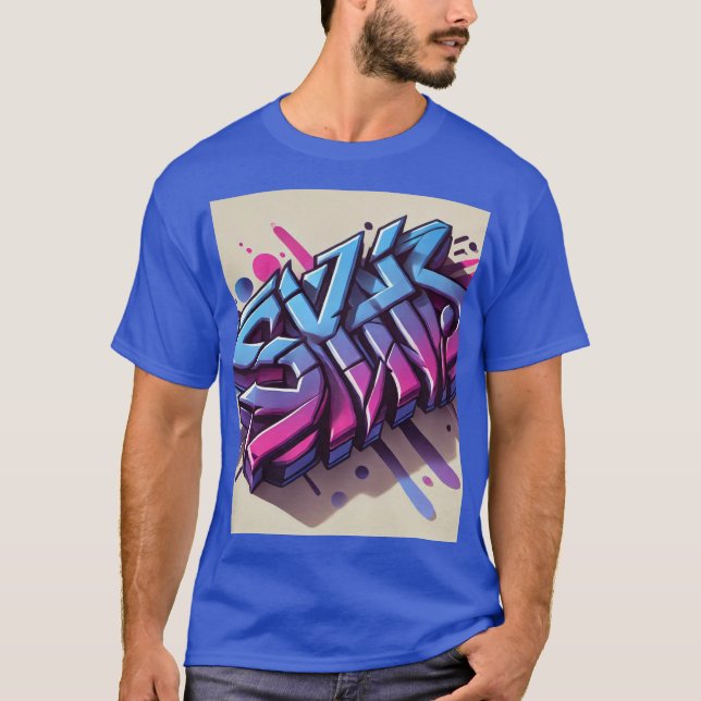 Urban Graffiti 3D Drip T-Shirt Design (Front)