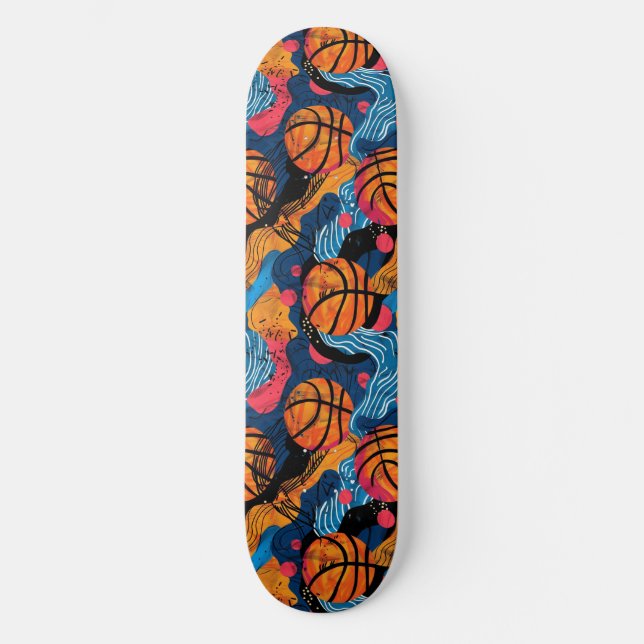 Urban Graffiti Basketball Skateboard (Front)