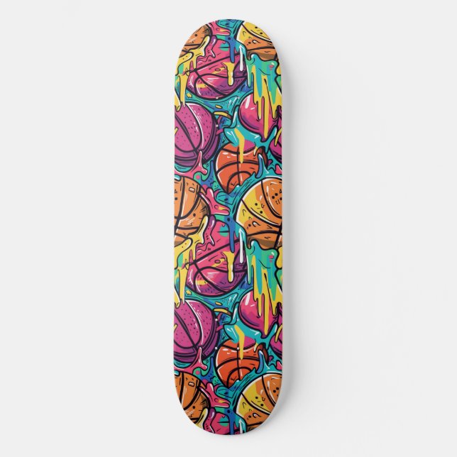 Urban Graffiti Basketball Skateboard (Front)