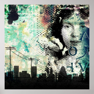 urban graffiti decay poster