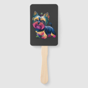 Urban Graffiti Dog Hand Fan