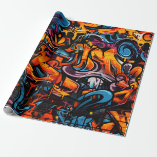 Urban Graffiti Explosion Wrapping Paper
