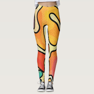 Urban Graffiti: Seamless Art Texture. Leggings