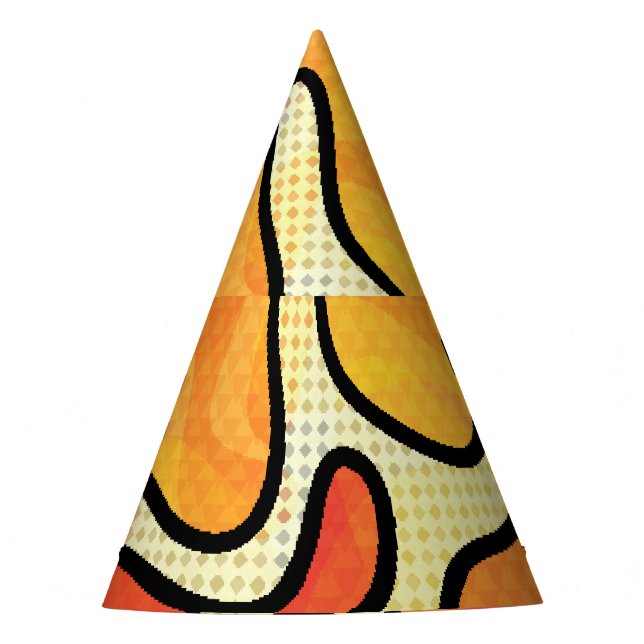Urban Graffiti: Seamless Art Texture. Party Hat (Front)