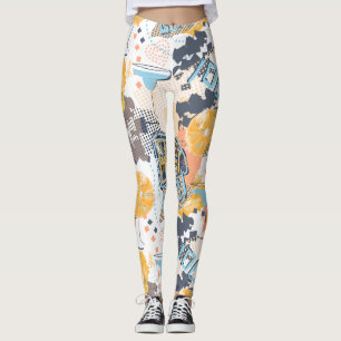 Urban Graffiti Street Art Pattern Leggings