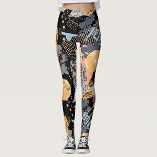 Urban Graffiti Street Art Pattern Leggings