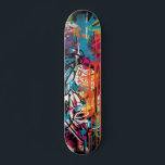 Urban Graffiti Street Art Skateboard<br><div class="desc">Unleash your inner street artist with this edgy and vibrant graffiti-inspired skateboard design. Featuring bold graffiti letters, spray paint effects, and a burst of vivid colours, this skateboard is perfect for making a statement at the skate park or on the streets. Show off your unique style and passion for skateboarding...</div>