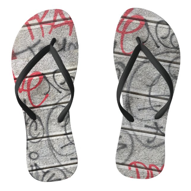 Urban Graffiti Style Thongs (Footbed)