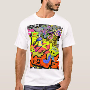 Urban Graffiti: Vintage Art Wall T-Shirt