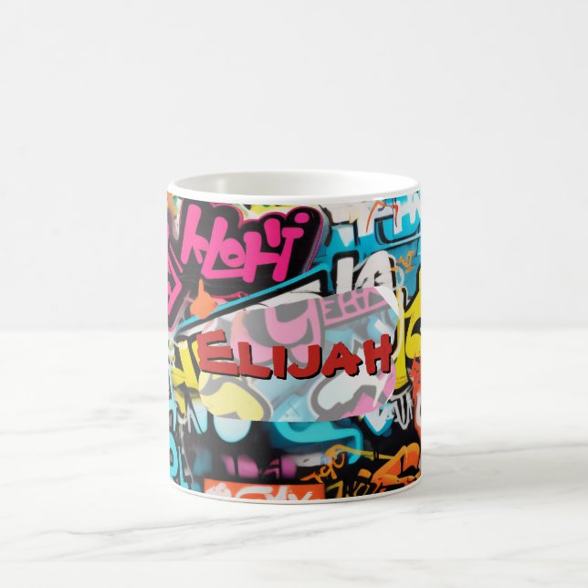 Urban Graffiti Wall Coffee Mug (Center)