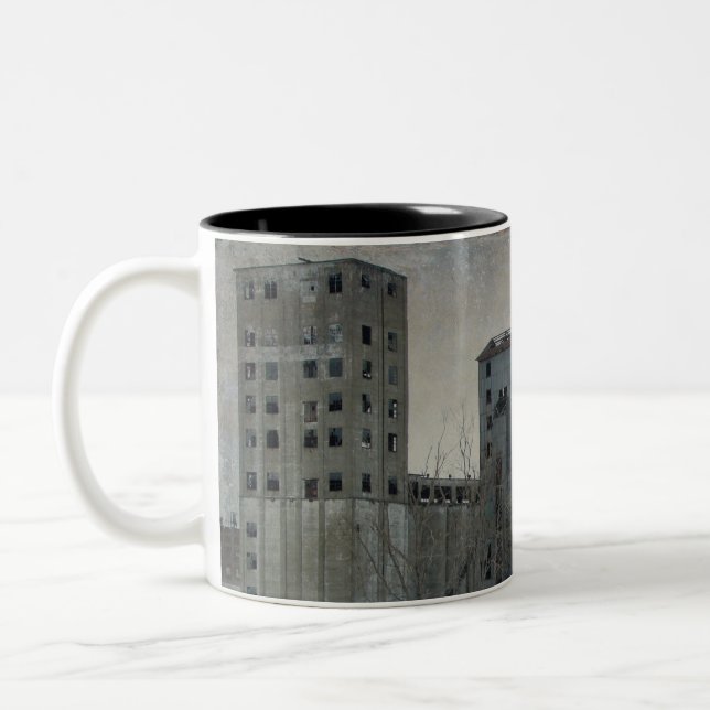 Urban Gray Two-Tone Coffee Mug (Left)