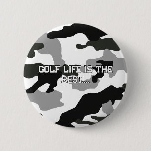 Urban grey camouflage no. 15 print 6 cm round badge